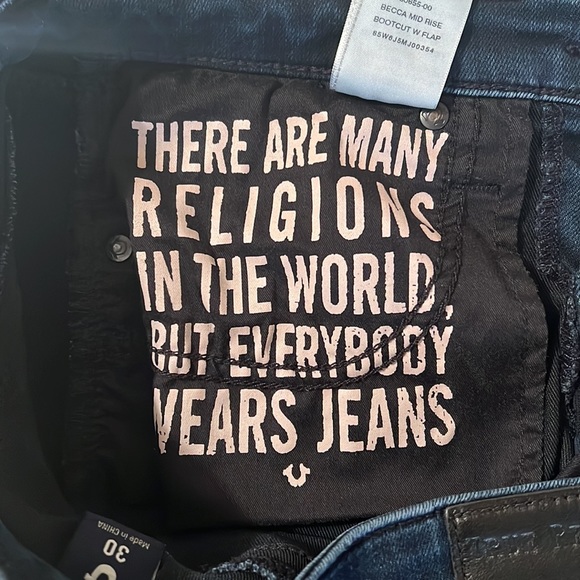 True Religion Flare Jeans - Picture 7 of 9
